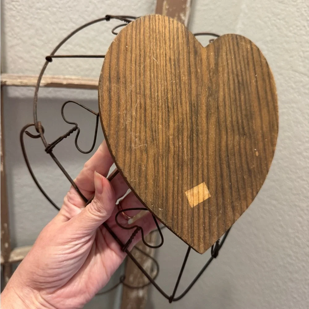 Heart-Shaped Rustic Basket Decor